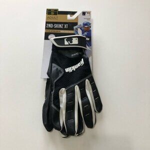 2nd-Skinz XT Black and White Batting Glove adult size small